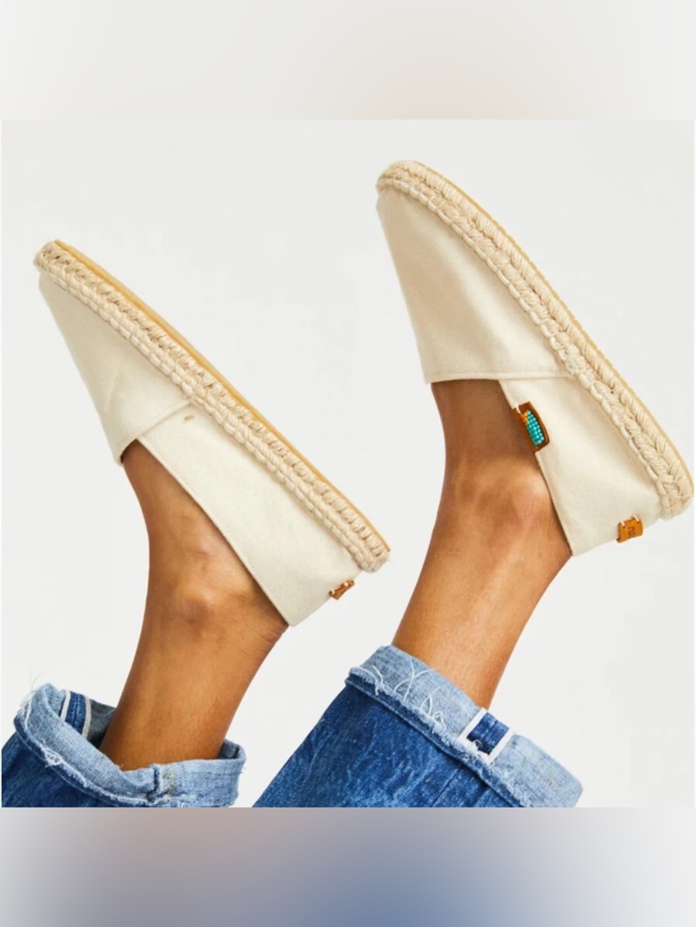 Ubuntu Life Natural Classic Canvas Espadrilles Slip On Shoes Women’s Size 9